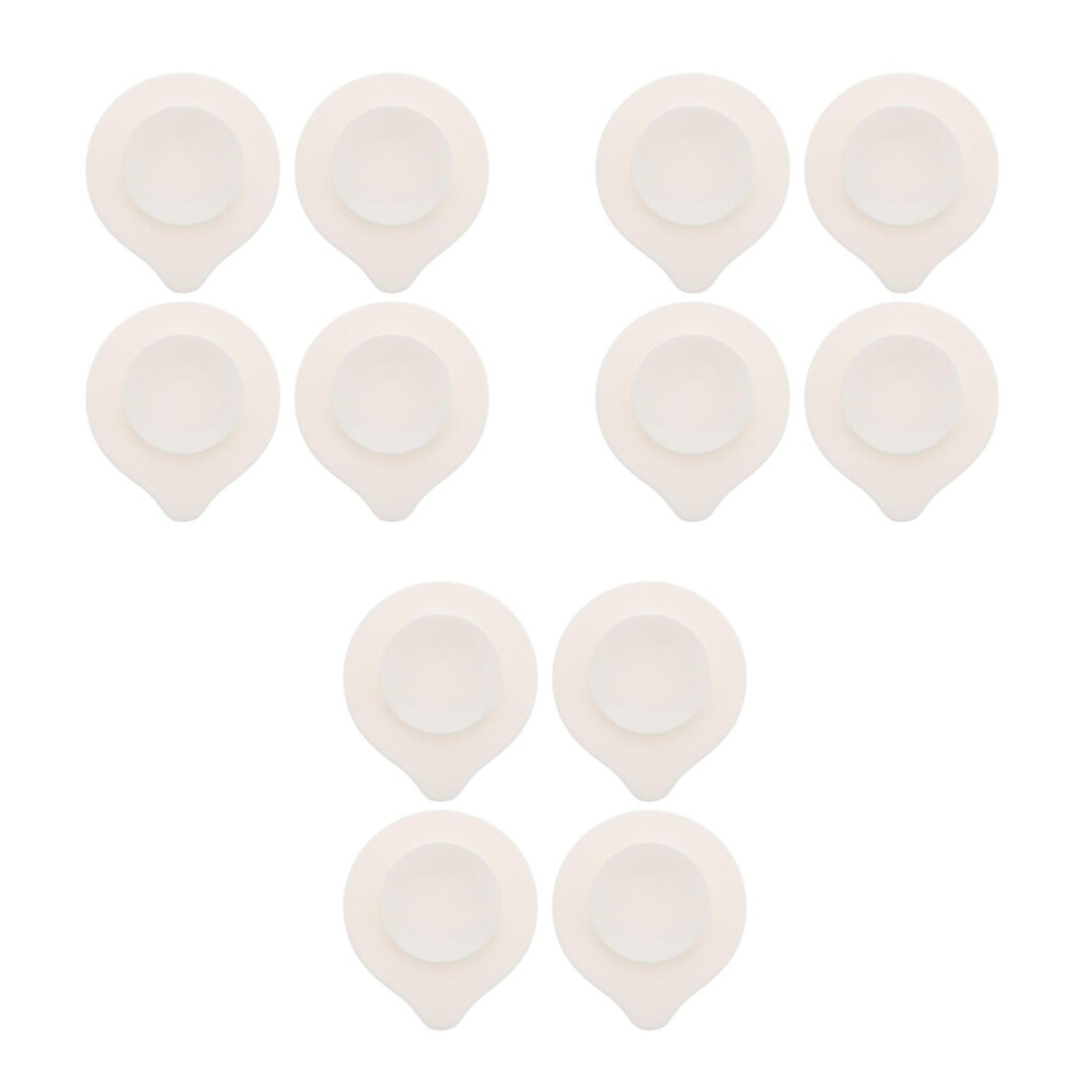 Ohphcall 12Pcs Heat Resistant Silicone Placemats With Suction Cups For Children