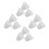 12Pcs Durable White Silicone Stoppers Flexible Spill-Proof Bottle Caps 1
