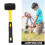 Maillet D'assemblage Caoutchouc Noir Mini Format Pour Chantier 5