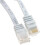 kenable FLAT CAT6 Ethernet LAN Patch Cable Low Profile GIGABIT RJ45   0.3m WHITE 2
