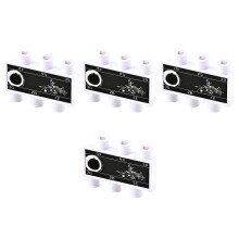 4St Compacte Gitaar Stemmer Plastic Zwart Gitaar Tuning Tool