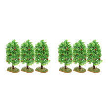 6Pcs Plastic Mini Trees for Sand Table Landscape Model Decoration