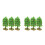 6Pcs Plastic Mini Trees for Sand Table Landscape Model Decoration 1