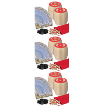 3Sets Colorful Wooden Russian Lotto Game Family Play Set for Adults