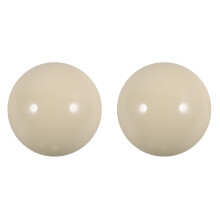 2Pcs Resin Billiard Training Balls Beige Pool Cue Balls for Practice