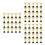 60Pcs Multipurpose Golden Plastic Mini Trophies for Children's Awards 6