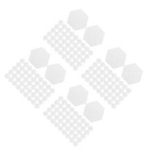 2000Pcs Lightweight Paper Patchwork Hexagon Templates for Craft Sewing