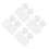 2000Pcs Lightweight Paper Patchwork Hexagon Templates for Craft Sewing 1