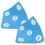 2Pcs Rubber Archery Wall Target Dual-Sided Sky-Blue Hanging Bow Target 1