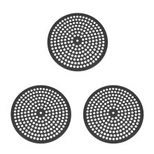 3Pcs Perforated Nonstick Pizza Pan Black Aluminum Alloy for Home Use