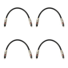 4Pcs Stable Signal Optical Audio Cable Black Fiber Male to Male Cord