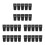 30Pcs Plastic Trash Bin Buckles Black Locks for Home & Office 1