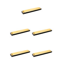 5Pcs Kids Harmonica Metal Musical Instrument Portable Beginner Golden