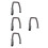 4Pcs Plastic Bathtub Drain Hose Flexible Grey Pipe for Bathroom Use 7