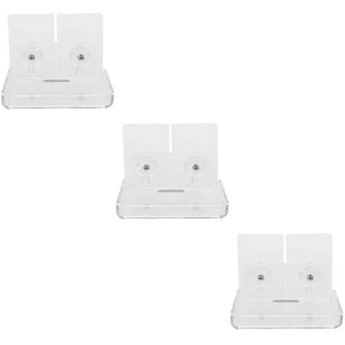 3Sets Clear Acrylic Hanging Camera Shelf Wall Holder Easy Install