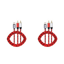 2Pièces Adaptateur Audio Type Aluminium Pour Téléphone Et Pièce
