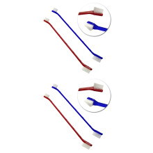 4St Dubbele Kant Tandborstels Dental Handvat Assorti