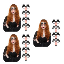 15Pcs Creative Glasses with Nose Mustache Beard Accessory