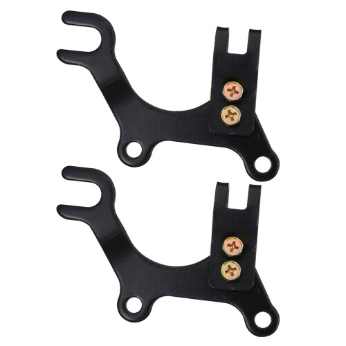 6Pcs Black Adjustable Bike Disc Brake Brackets Durable Frame Adapter 1