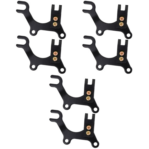 6Pcs Black Adjustable Bike Disc Brake Brackets Durable Frame Adapter 2