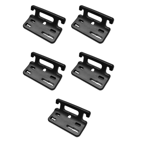 5Pcs Black Car Grab Handle PVC Assist Grip Headrest Hook for Elderly