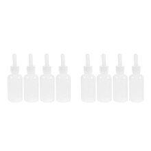 8St Silicone Voedingsfles Puppy Wit Herbruikbaar