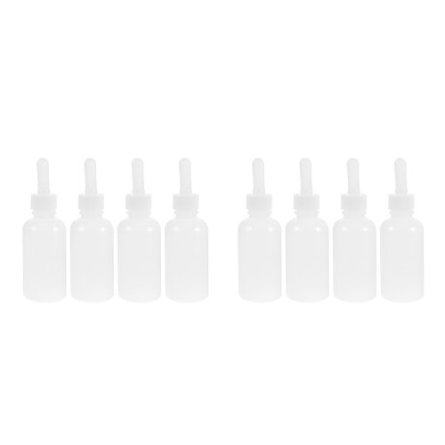 8St Silicone Voedingsfles Puppy Wit Herbruikbaar