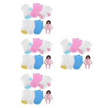 24Paren Mini Poppensokken Stof , Modieuze Dress-Up Accessoires