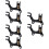 6Pcs Black Adjustable Bike Disc Brake Brackets Durable Frame Adapter 6