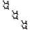 6Pcs Black Adjustable Bike Disc Brake Brackets Durable Frame Adapter 8