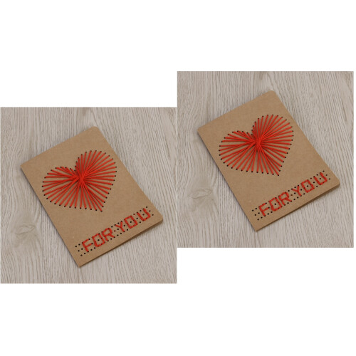 12Stk Mehrfarbige Kraftpapier Weihnachtskarten Mit Nähfaden Und 2