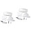 2Pcs Drawing Tool Compasses Set Ergonomic Head Assorted Color Math Kit 4