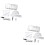 2Pcs Drawing Tool Compasses Set Ergonomic Head Assorted Color Math Kit 6