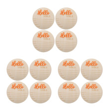 3St Baby Geboortebord Hout Rond Babykamer Aankondiging Sign