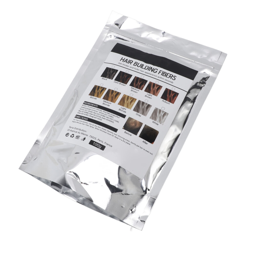 Black Hair Volumizing Fiber 100G Fluffy Dense Thickening Powder