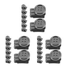 24St Duurzame No Sew Metalen Knoppen Zwart Voor Broeken En Spanners