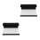 2Stk Schwarzer Zahnputzbecher Halter Luxus Bad Organizer 4