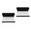 2Stk Schwarzer Zahnputzbecher Halter Luxus Bad Organizer 8