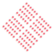 480St Plastic Poppenogen Rood, Eenvoudig Te Bevestigen Voor