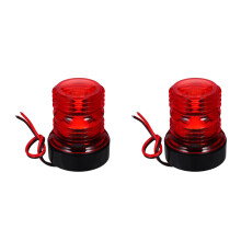 2St ABS LED Rood 360 Waterdicht Voor Jacht En Boot