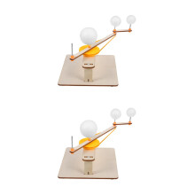 2Sets Schoolmodel Hout Zonnestelsel Beige Stimuleert Creativiteit