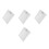 4Pcs Silver Kitchen Range Hood Filters Aluminum ABS Grease Filter Set 5