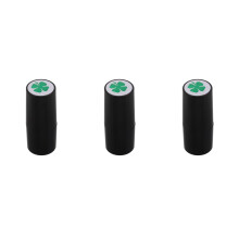 3St Plastic Golfbal Markeer Stempels Zwart Voor Golf Accessoires