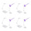 4Ensembles Supports Violet Pour Modèles Et Figurines 4