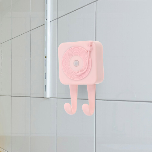 3Pcs Pink Wall Key Hooks ABS Smart Reminder Home Utility Alert 2