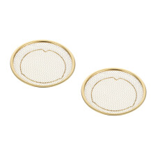 2St Duurzame Gouden Rvs Frituurmand Met Oliefilter Voor Thuis