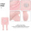 3Pcs Pink Wall Key Hooks ABS Smart Reminder Home Utility Alert 6