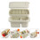 2Pcs Space-Saving White Plastic Paint Brush Holder and Cleaning Bucket 10