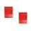 2Pcs Red Decorative Home Wall Mailbox for Photo and Ornament 3