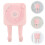 3Pcs Pink Wall Key Hooks ABS Smart Reminder Home Utility Alert 7
